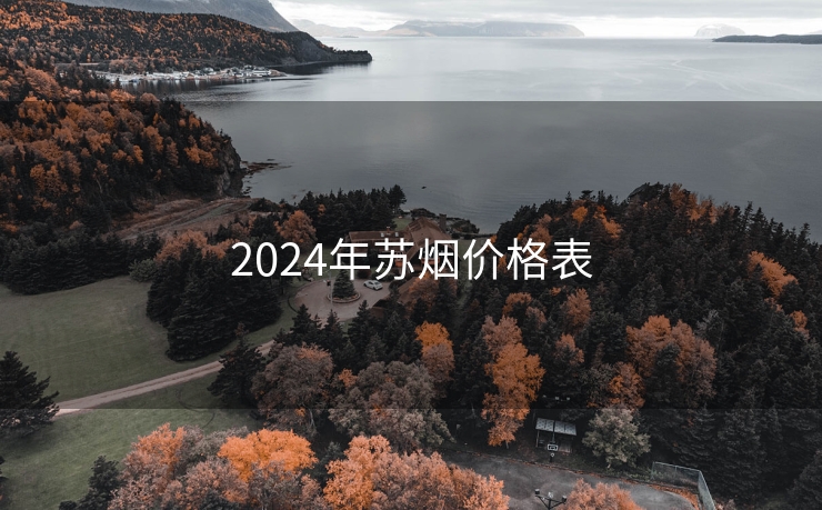 2024年苏烟价格表